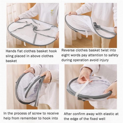 Foldable Drying Net for Vegetables, Fish, and Dehydrated Goods, green 2