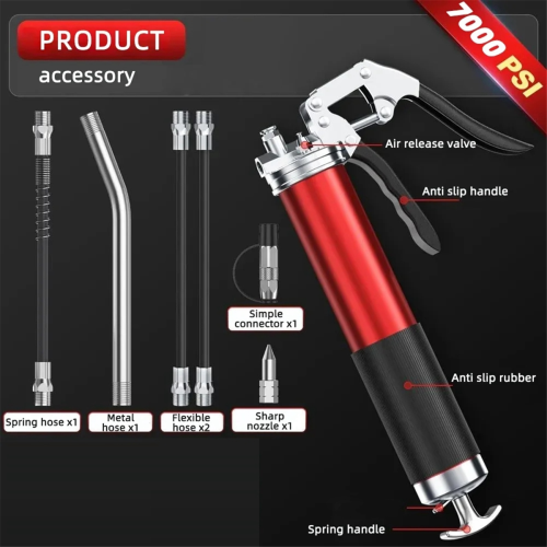 Oil Grease tool Kit Manual Grip High-pressure Pumping Coupler 400CC 2