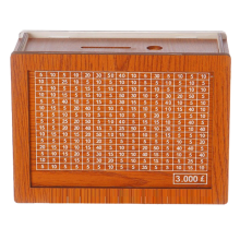 Money Saving Box, Wooden Cash Vault For Kids And Adults 3000