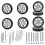 8pcs Suitcase Wheels Replacement Rubber Mute Caster Replacement B 1