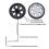 8pcs Suitcase Wheels Replacement Rubber Mute Caster Replacement B 3