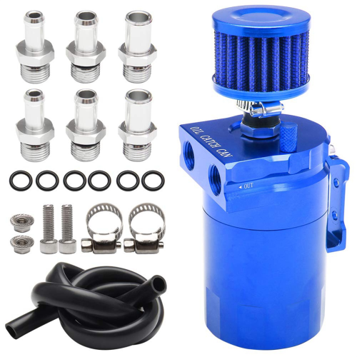 Blau Auto Universal 300ML Öl Atmungs Kann Motor Luft Separator 1