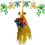 Panier de rangement suspendu pour plantes, orange 1