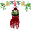 Panier de rangement suspendu pour plantes, orange 6