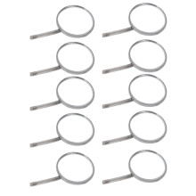 Tragbares Set aus 10 Edelstahl-Dentalspiegel Typ 4 für die Mundhygiene