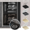 Organizer with Lid,Plastic Cutlery and Flatware Storage Box, B 4