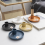 Μπλε παγοθήκη, κεραμική θήκη θυμιάματος, βάση από ξύλο αρώματος 5