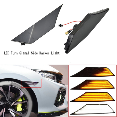 Luz de seta lateral de LED para sedã de 10ª geração 16-18,A 1