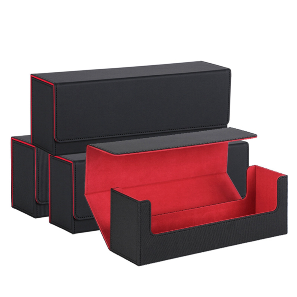 Card Storage Box For Trading Cards,Pu Card Deck Case, + Blue/Black 4851848718239