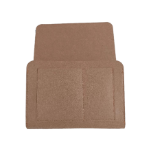 Organizador de fieltro para mesita de noche, antideslizante, color marrón