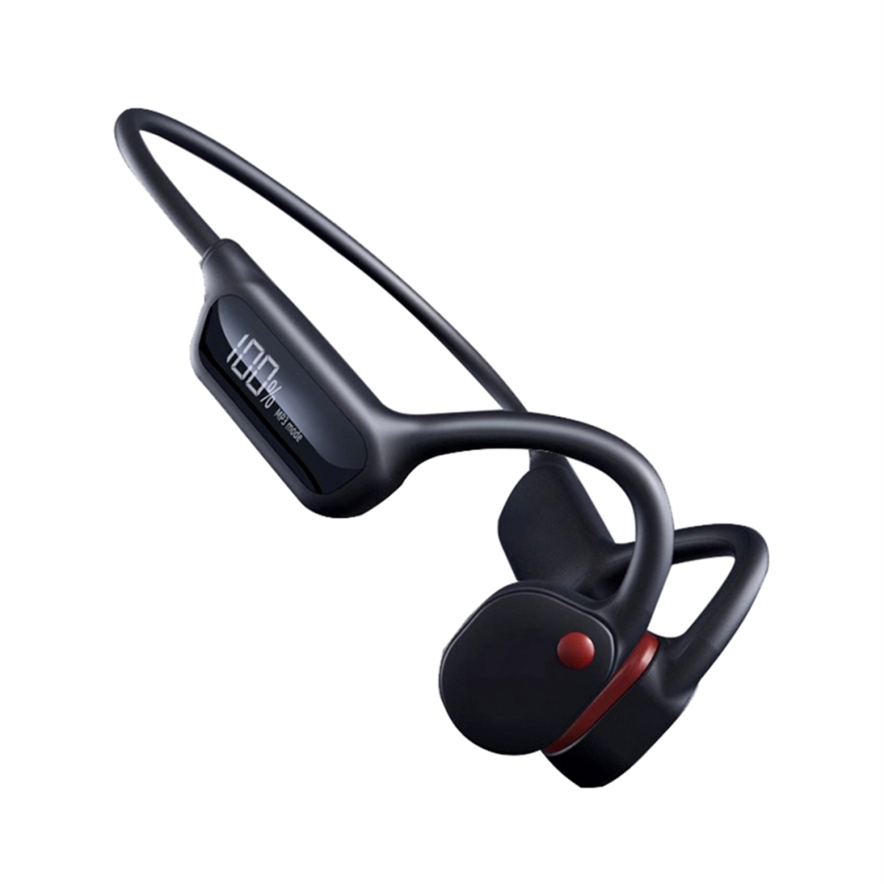 Wireless Bluetooth 5.3 Bone Conduction Headset Sports Headset, Black 4851848722465