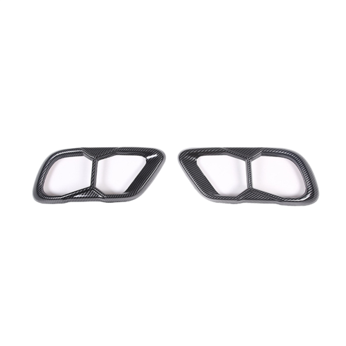 Cadre Sortie Échappement Audi A3 8Y S Line 2021-2023 – Cache Tuyau Double ABS Noir/Carbone/Argent, Look Sport Élégant