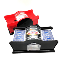 Manueller Kartenmischer Poker-Shuffle-Maschine Kartenhalter rot
