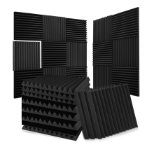 Painel de espuma acústica 52PCS 1X12X12 polegadas Painel de espuma à prova de som para parede