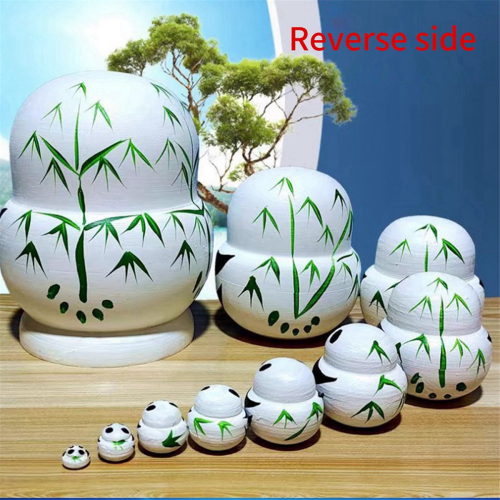 10-laags stapelbare poppenset, schattig panda-ontwerp 1