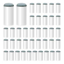 40-pack biljartkeupunten, reparatieset voor slip-on poolkeupunten