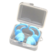 Protetores auriculares de silicone à prova de som de três camadas à prova d'água para natação - B