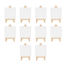 Mini plátno Panel Drevený stojan na maľovanie, remeselné kreslenie dekorácie