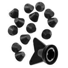 12 kpl vaihtopiikkejä 5 mm:n kierteitettyihin 13 mm:n putkiin