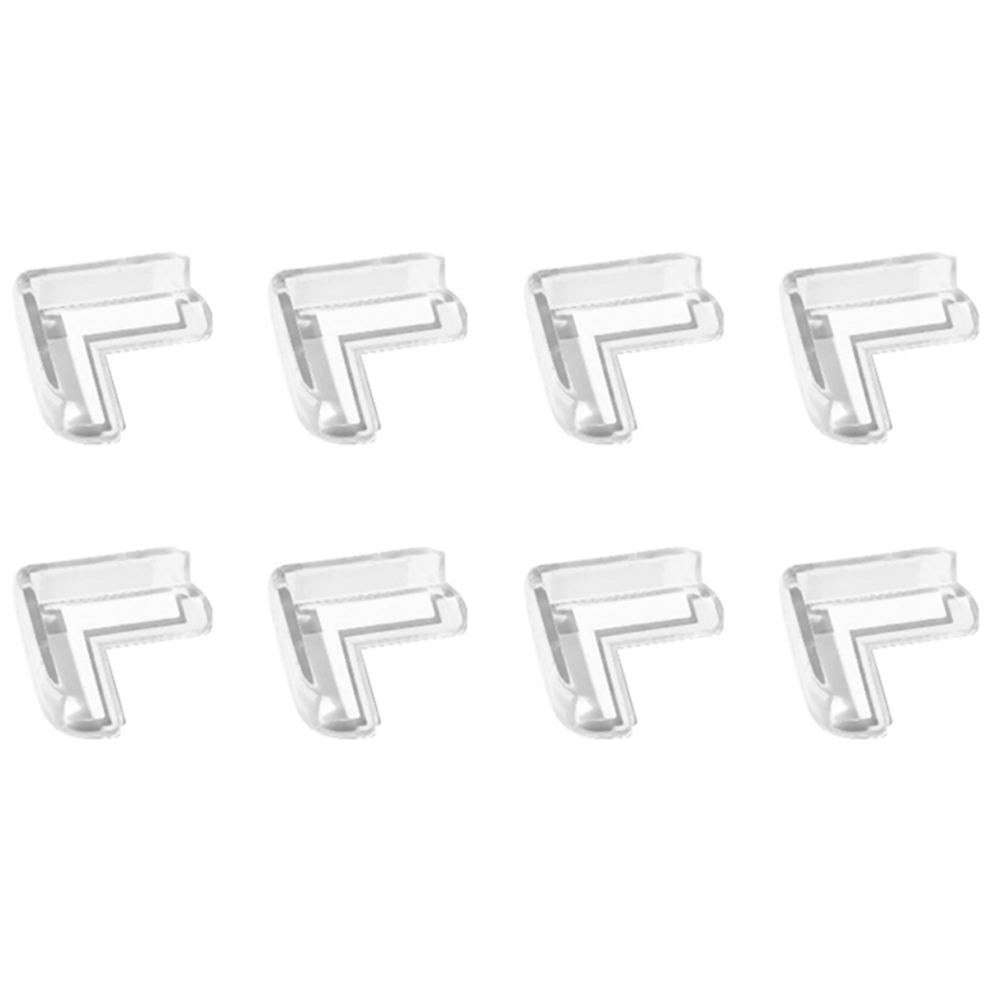 8PCS Transparent Anti Collision Angle PVC Pad Child Safety Corner