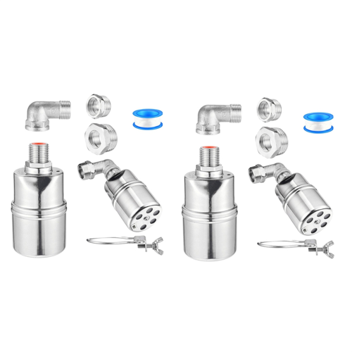 Válvula de flutuação automática de 1/2 polegada, 3/4 polegada e 1 polegada, 2 conjuntos