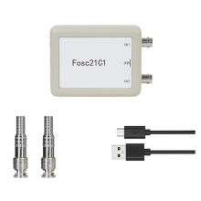 Fosc21C1 Παλμογράφος USB 2 καναλιών για υπολογιστή με ρυθμό δειγματοληψίας 1Mhz