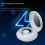 Smart Ring 21,5 mm Bluetooth multifunctionele Smart Ring, B 4