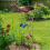 Buiten vogelbad vlindertuin trellis tuindecoratie 2