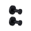 2pcs Hooks for Shower Bathroom Kitchen Glass Door Mirror Black 1