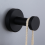 2pcs Hooks for Shower Bathroom Kitchen Glass Door Mirror Black 6