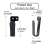 3 Pair Hat Rack Hat Hooks for Wall Hat Holder black 2