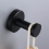 2pcs Hooks for Shower Bathroom Kitchen Glass Door Mirror Black 5