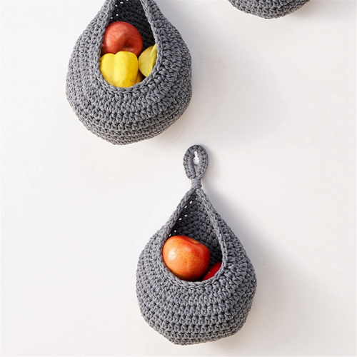 3 Pack Woven Produce Holder Vegetable Hanging Basket A 2