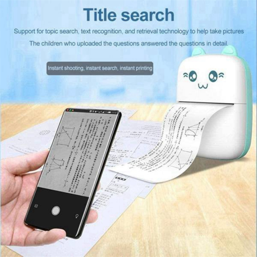 Mini Thermal Printer Portable Ink-free Thermal Wirelessly BT 203dpi 1