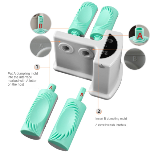 Automatische Dumplingvorm Dubbele Kop Elektrische Dumplingmachine 2