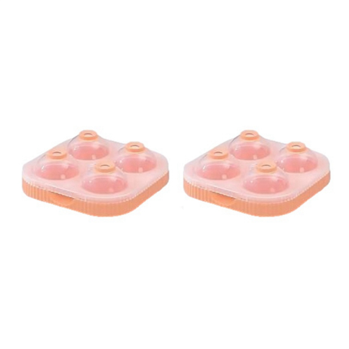 Eiskugel-Maker, groß, 6,5 cm, 3D, große runde Kugel, Orange