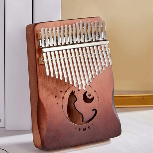 17Keys Kalimba Πληκτρολόγιο για μουσικό όργανο με επένδυση ξύλου για πιάνο αντίχειρα