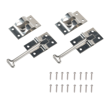 RV Door Holder, Upgrade Snap Noiseless Trailer Door Latch, 6 Inch