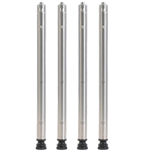 Pieds de table en alliage d'aluminium, pour camping en plein air court