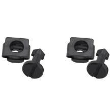 Lot de 2 vis de passage de roue en plastique noir pour couvercle de moteur