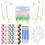 Mini telas e cavaletes com paleta de cores e pincéis 1