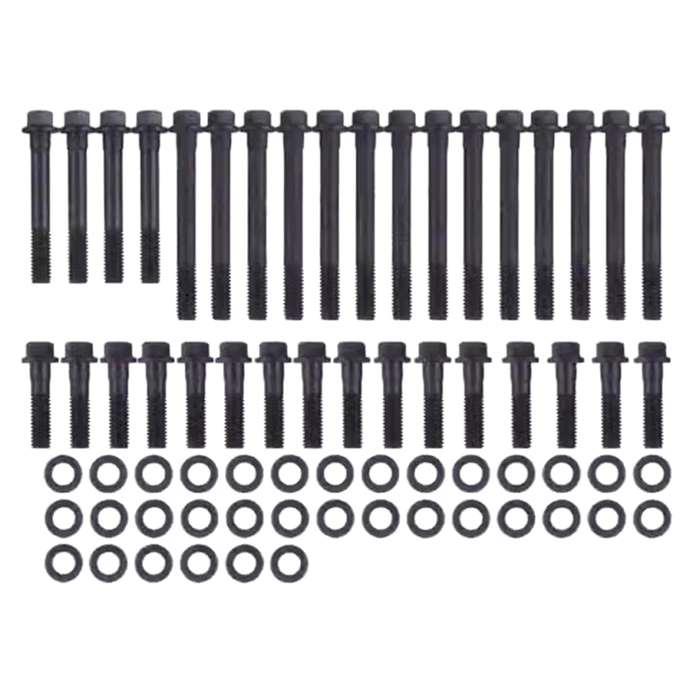 Head Bolt Kit For Small Block Hex Head Bolts Heads 134-3601 Black 4854207218937