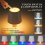 Lampe de table tactile LED sans fil pour bouteille, blanche 4