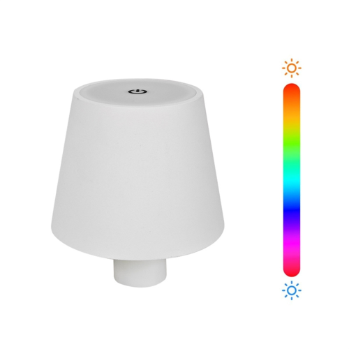 Lampe de table tactile LED sans fil pour bouteille, blanche 2