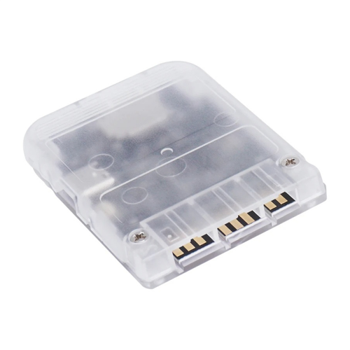 PS1 Memory Card Save Game Data Transparent & Black 1