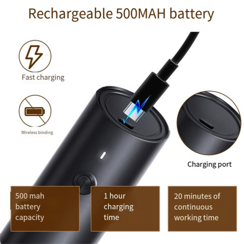 USB oplaadbare pepermolen, elektrische pepermolen wit 2