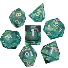 Decalque de resina areia movediça para dados DND coc grupo de corrida dados A