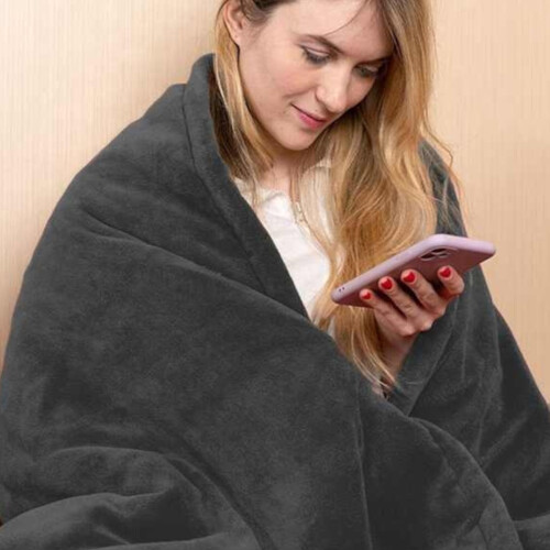 Oypla Oypla Machine Washable Heated Throw Electric Blanket with 10 Heat Settings and LED Controller 2