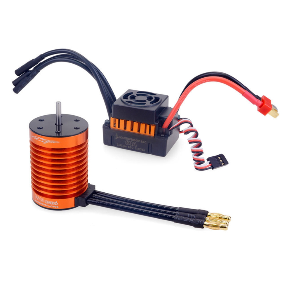 F540 4370Kv Rc Brushless Motor With 60A Esc Combo Set For Rc Car 4854207236979