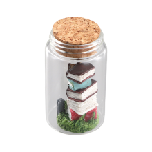 Decorazioni per biblioteca in miniatura, ornamenti per scalette di libri in miniatura A